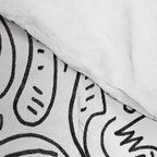 Graffiti Black and White Pattern Doodle Hand Designed Scan Comforter Gallery Image 4
