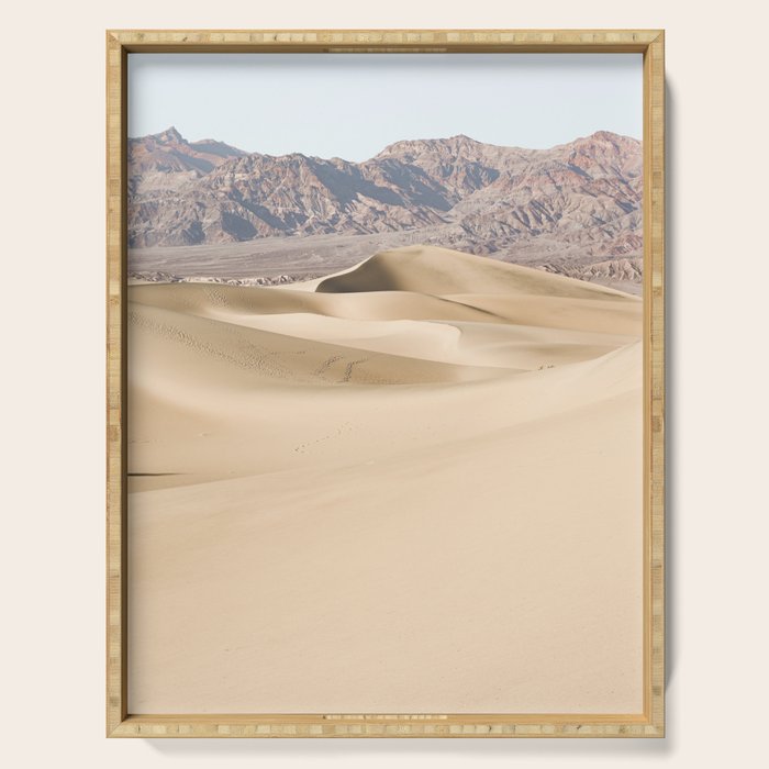 Sand Dunes Of Death Valley National Park Photo | California Landscape Art Print | USA Travel Photography Serving Tray Gallery Image 1