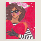 Portrait woman you stole my heart Jigsaw Puzzle Gallery Image 1