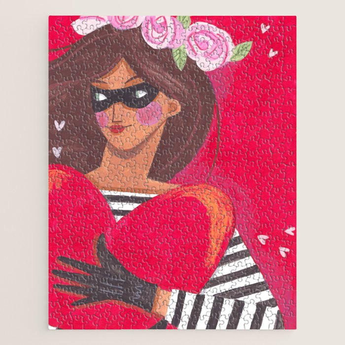 Portrait woman you stole my heart Jigsaw Puzzle Gallery Image 1