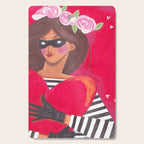 Portrait woman you stole my heart Cutting Board Gallery Image 1