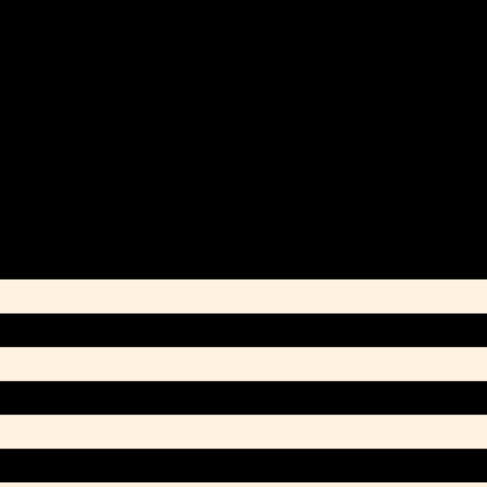Thin Cuff Stripes Minimalist Pattern in Black and Almond Cream Coffee Mug Gallery Image 2
