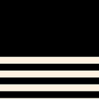 Thin Cuff Stripes Minimalist Pattern in Black and Almond Cream Coffee Mug Gallery Image 2