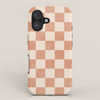 CHECKER - 001 - Nougat iPhone Case Gallery Image 1