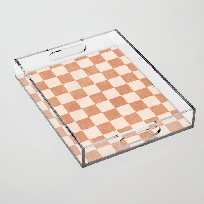 CHECKER - 001 - Nougat Acrylic Tray Gallery Image 1
