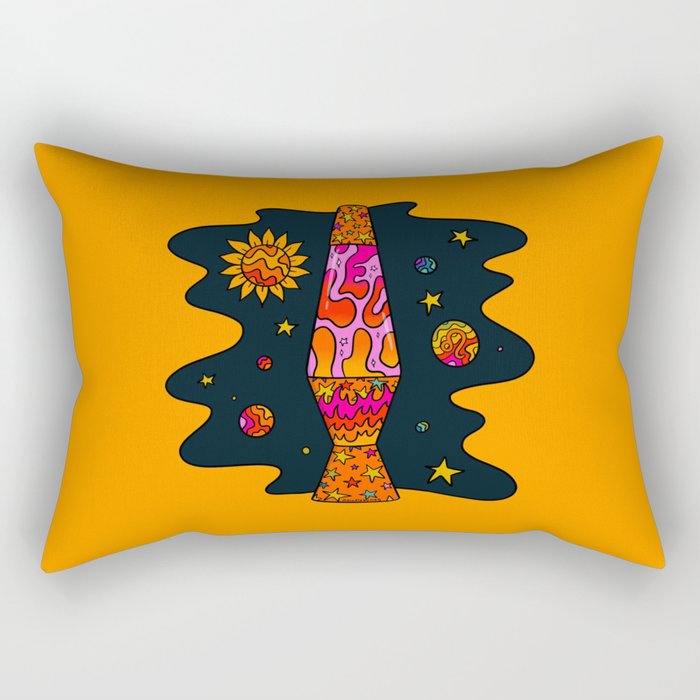 Leo Lava Lamp Rectangular Pillow Gallery Image 2