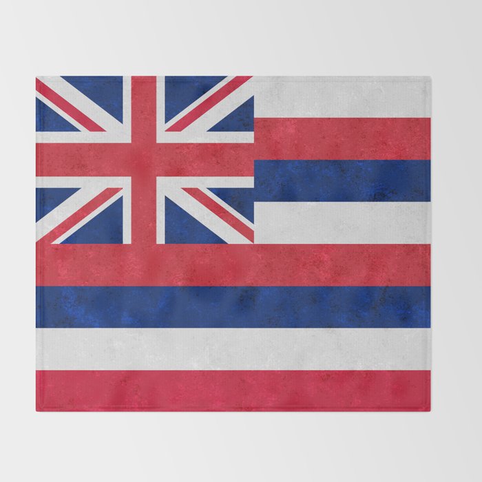 Flag of Hawaii Throw Blanket Gallery Image 2