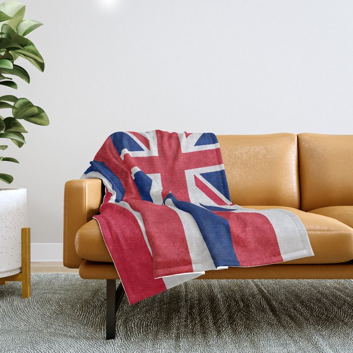 Flag of Hawaii Throw Blanket Gallery Image 1