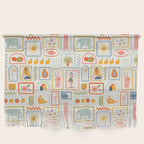 Vintage tropical summer patchwork art pattern Wall Hanging Gallery Image 1