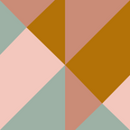 Retro Geometric Triangles in Earthy Pastels Coffee Mug Gallery Image 2