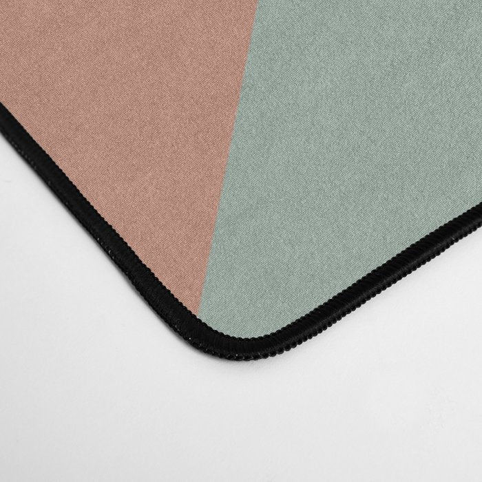 Retro Geometric Triangles in Earthy Pastels Desk Mat Gallery Image 4