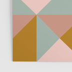 Retro Geometric Triangles in Earthy Pastels Poster Gallery Image 3