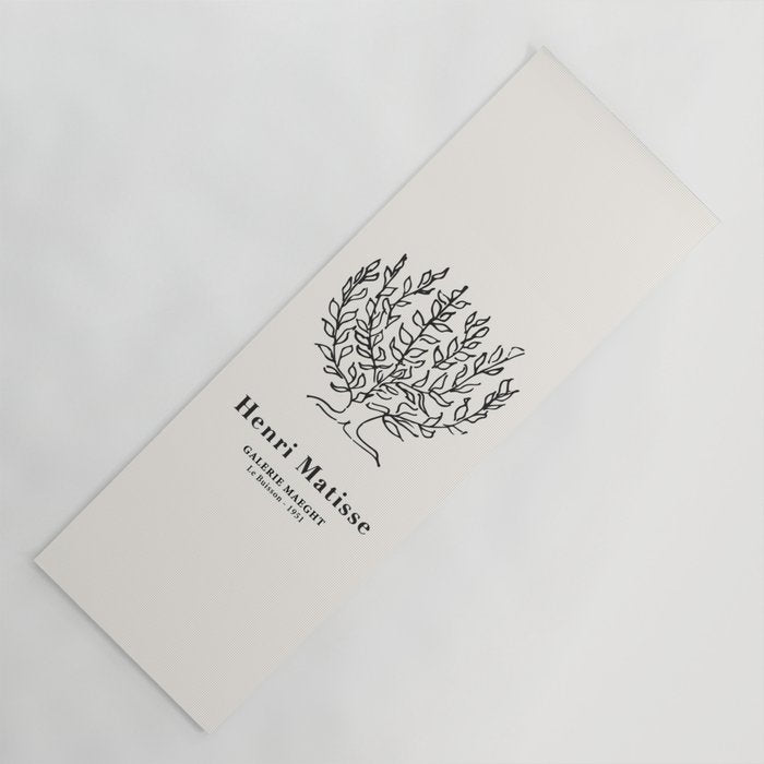 Henri Matisse 'Tree of Life' Abstract Line Art Yoga Mat Gallery Image 1