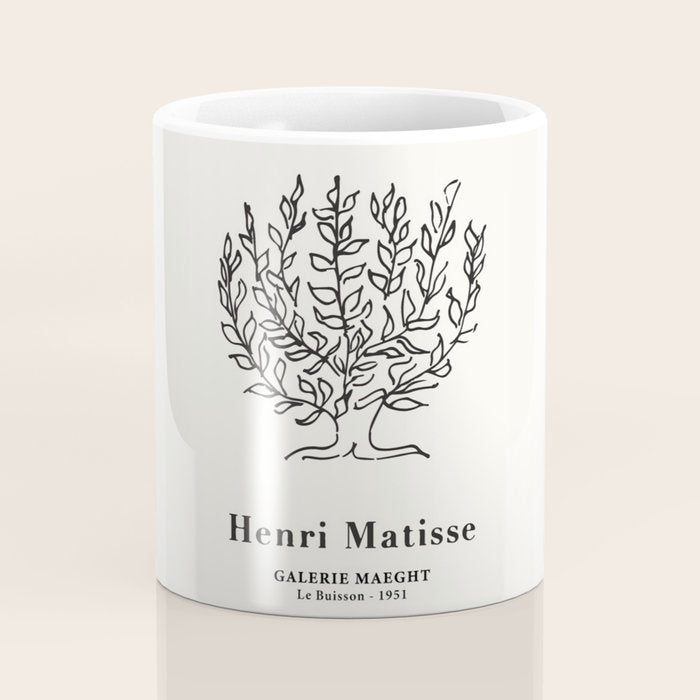 Henri Matisse 'Tree of Life' Abstract Line Art Coffee Mug Gallery Image 4