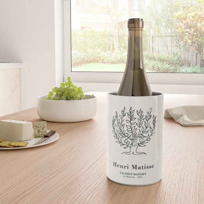 Henri Matisse 'Tree of Life' Abstract Line Art Wine Chiller Gallery Image 4