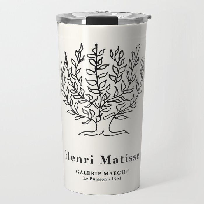 Henri Matisse 'Tree of Life' Abstract Line Art Travel Mug Gallery Image 1