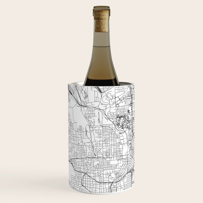Atlanta White Map Wine Chiller Gallery Image 2