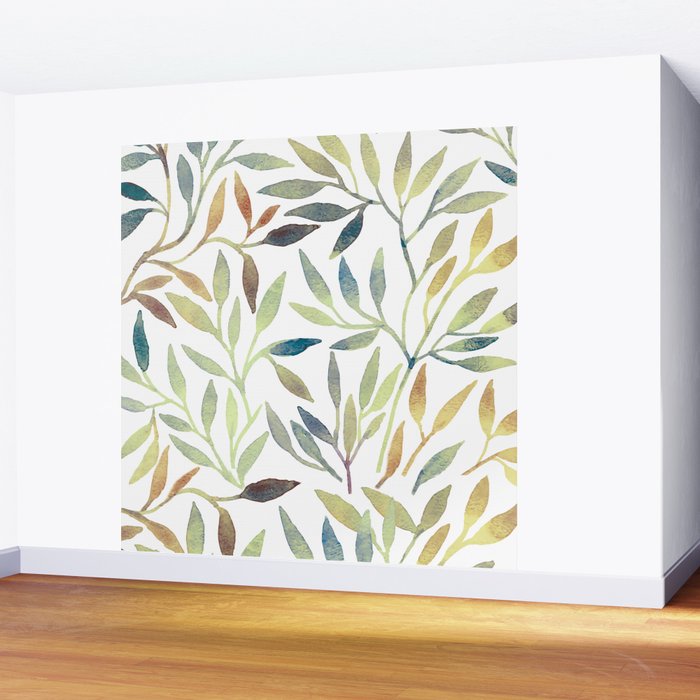 Leaves 5 Wall Mural Gallery Image 2