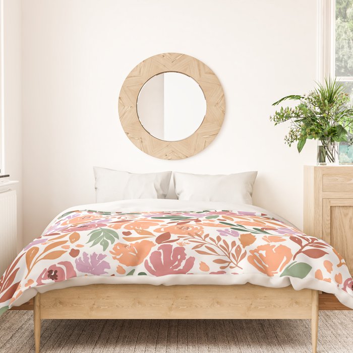 Simple colorful floral CWP Duvet Cover Gallery Image 3