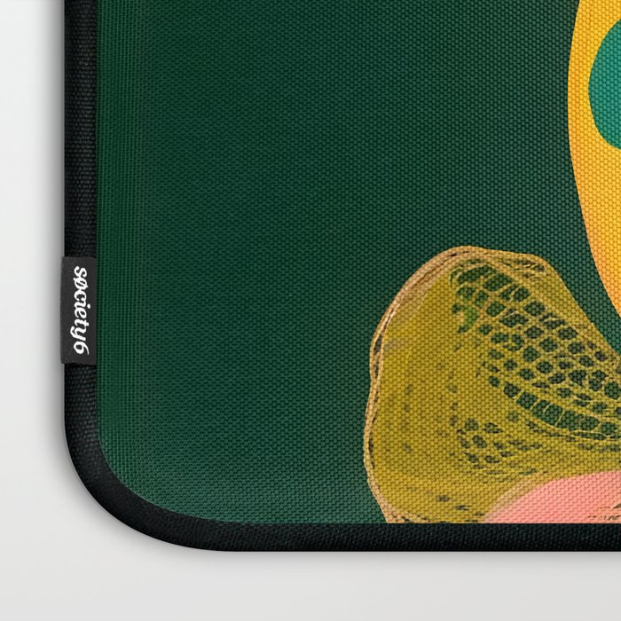 Lemon's Out of The Net Bag, Eclectic Food Fruit Juicy Summer, Whimsical Naïve Quirky Child-like Illustration  Laptop Sleeve Gallery Image 3