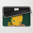 Lemon's Out of The Net Bag, Eclectic Food Fruit Juicy Summer, Whimsical Naïve Quirky Child-like Illustration  Laptop Sleeve Gallery Image 2