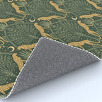 Night Cheetahs - Fern Green and Gold Rug Gallery Image 4