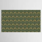 Night Cheetahs - Fern Green and Gold Tablecloth Gallery Image 2