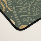 Night Cheetahs - Fern Green and Gold Desk Mat Gallery Image 4