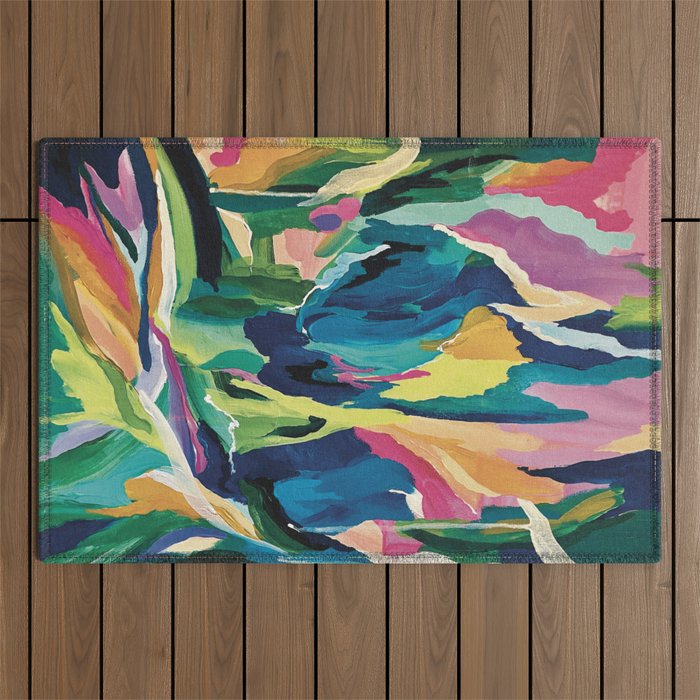 Flourishing  Outdoor Rug Gallery Image 1