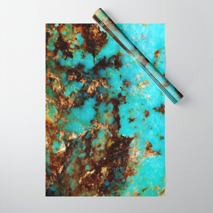 Turquoise I Wrapping Paper Gallery Image 1