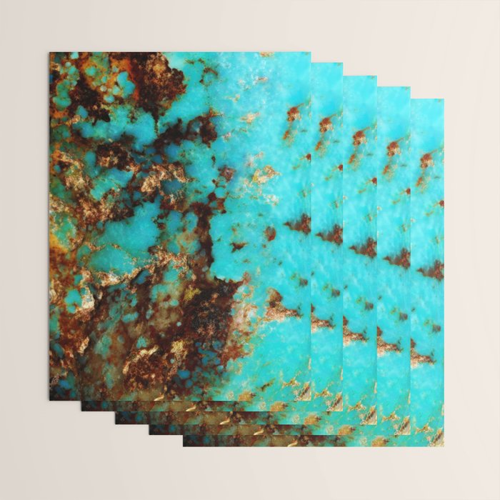 Turquoise I Wrapping Paper Gallery Image 3