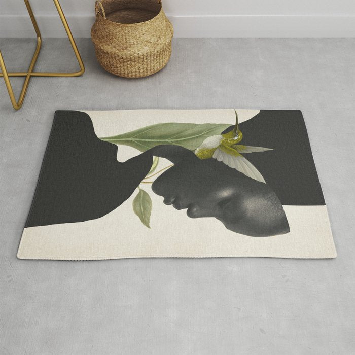 minimal collage /silence 6 Rug Gallery Image 1