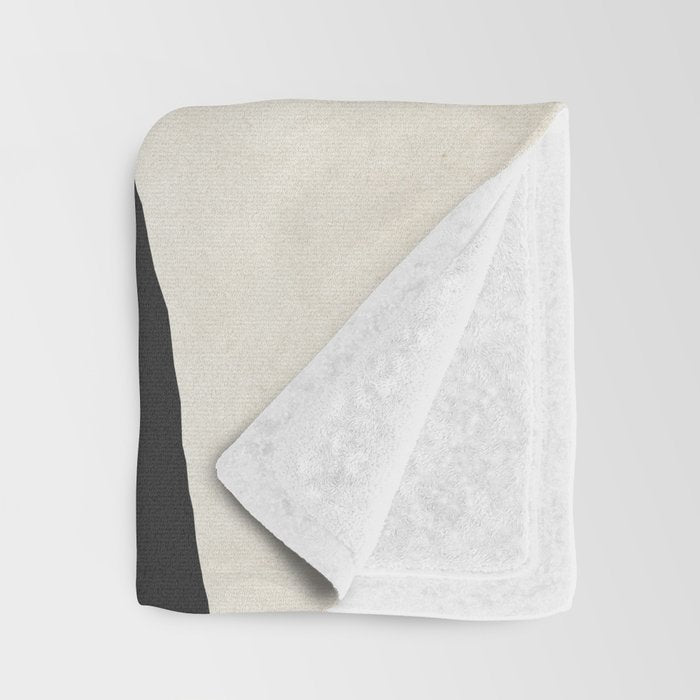 minimal collage /silence 6 Throw Blanket Gallery Image 3