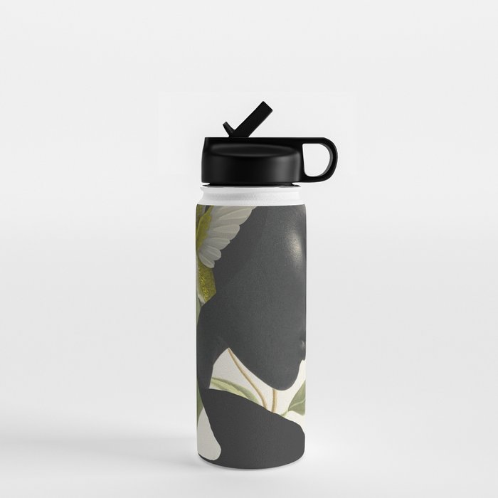 minimal collage /silence 6 Water Bottle Gallery Image 1