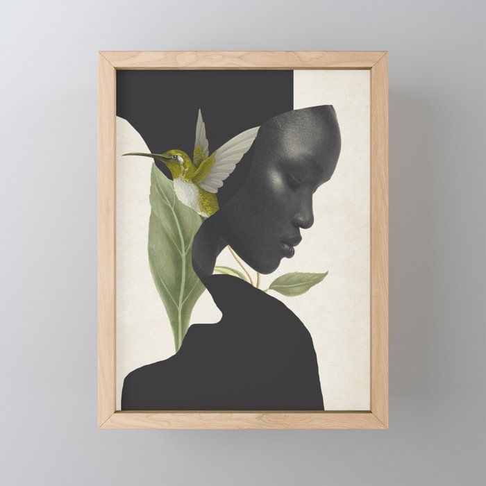 minimal collage /silence 6 Mini Art Print Gallery Image 1