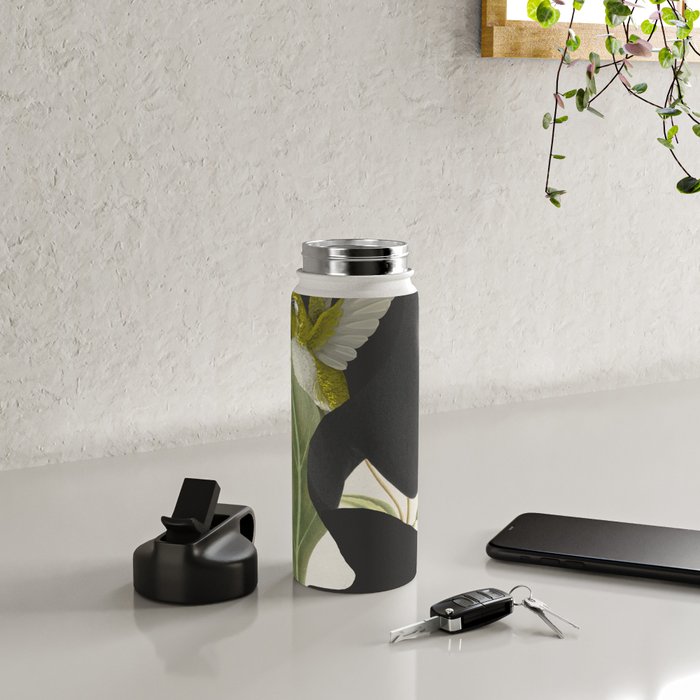minimal collage /silence 6 Water Bottle Gallery Image 4
