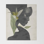minimal collage /silence 6 Throw Blanket Gallery Image 2