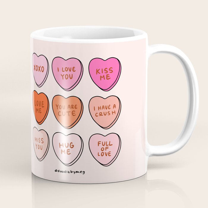 Conversation Hearts Coffee Mug Gallery Image 1