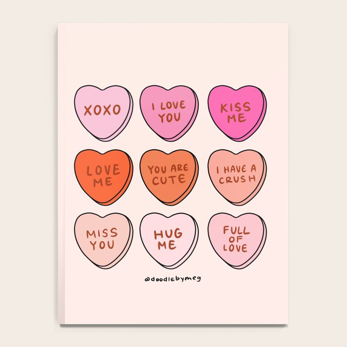 Conversation Hearts Notebook Gallery Image 4