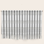 Vertical Dark Grey Stripes Pattern Wall Hanging Gallery Image 1