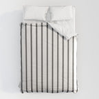 Vertical Dark Grey Stripes Pattern Comforter Gallery Image 6