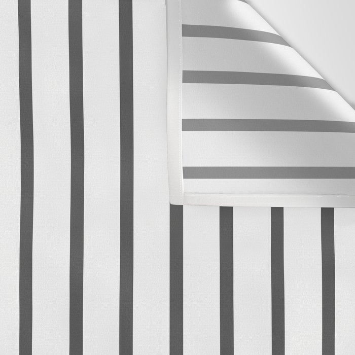 Vertical Dark Grey Stripes Pattern Wall Tapestry Gallery Image 3