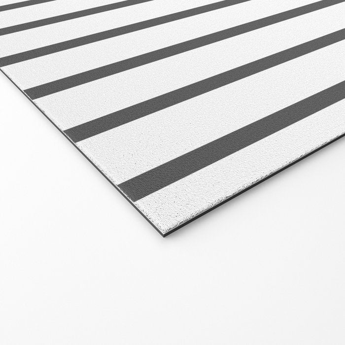 Vertical Dark Grey Stripes Pattern Welcome Mat Gallery Image 2