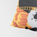 Charro mexican kawaii cute sugar skull mexican style cempasúchil mustache mexican sombrero skeleton  Pillow Sham Gallery Image 4