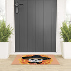 Charro mexican kawaii cute sugar skull mexican style cempasúchil mustache mexican sombrero skeleton  Welcome Mat Gallery Image 3