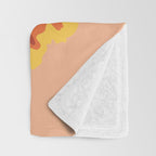 Charro mexican kawaii cute sugar skull mexican style cempasúchil mustache mexican sombrero skeleton  Throw Blanket Gallery Image 3