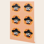 Charro mexican kawaii cute sugar skull mexican style cempasúchil mustache mexican sombrero skeleton  Wallpaper Gallery Image 2