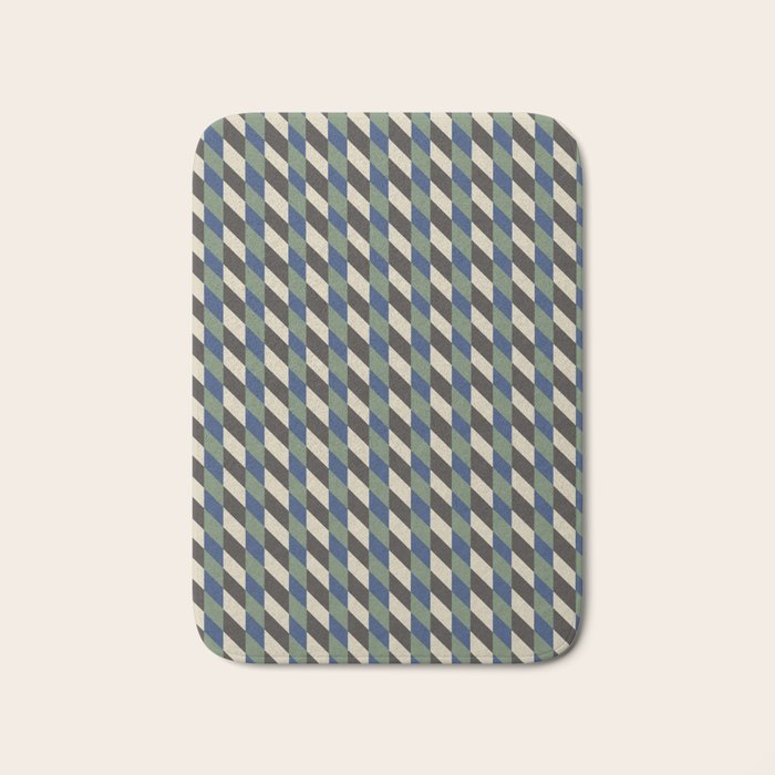 Gingham Bath Mat Gallery Image 1