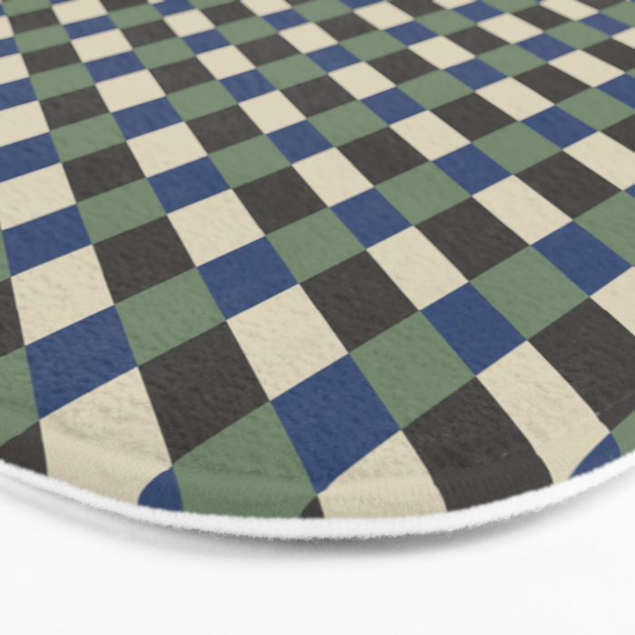 Gingham Bath Mat Gallery Image 3