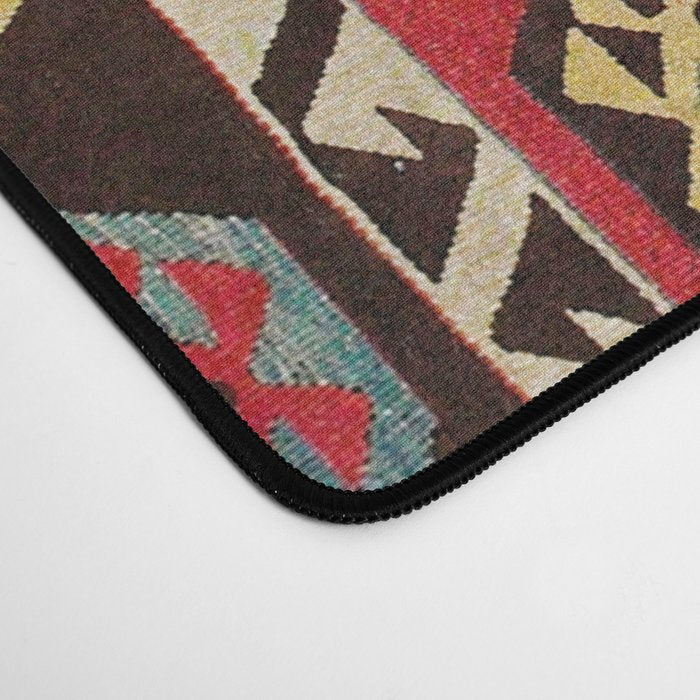 Kurdish  Antique Malatya Turkish Kilim Print Desk Mat Gallery Image 4